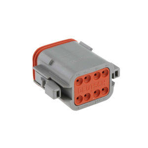 DEUTSCH 8 PIN MALE CONNECTOR HOUSING (PACK OF 10)