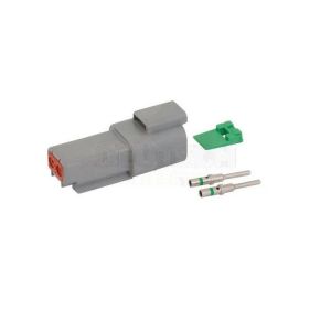 DEUTSCH 2 PIN FEMALE CONNECTOR KIT (WITH MALE