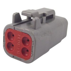DEUTSCH DTM MINATURE 4 PIN MALE CONNECTOR HOUSING (PACK OF 10)