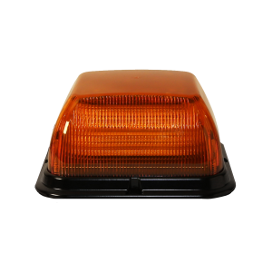 Ecco 12-24V Amber LED Square Beacon With 24 Flash Patterns (166 X 166 X 153mm) 