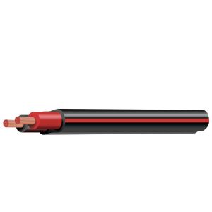 6Bs Red/Black Twin Sheath Cable (50m Roll)  