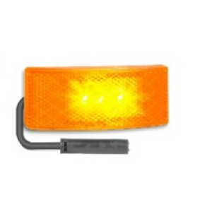 LED 12-24V Amber Marker/Reflector Light With Harness 
