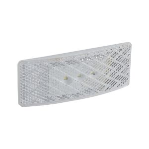 LED 12-24V White Front End Outline Marker/ Reflector Light (100 X 38 X 13mm) 