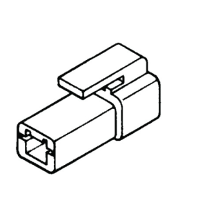 1 Pin 8mm Female Connector Housing (Pack Of 10)