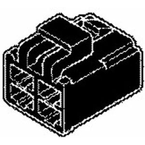 Bellanco 4 Pin Black Female Connector Housing (Pack Of 25) 
