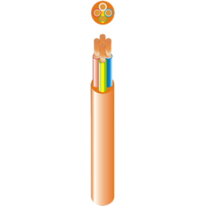 5 Core Flexible Trailer Cable With Orange Outer Sheath (100m Roll)