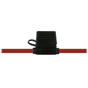 In Line Std Blade Fuse Holder With Waterproof Cap & 600mm Of 4mm Cable (Pack Of 10) 