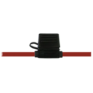 In Line Std Blade Fuse Holder With Waterproof Cap & 600mm Of 5mm Cable (Pack Of 10) 