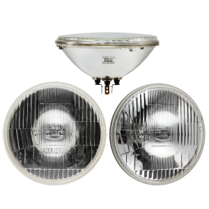 7" 12V 60/55W Halogen Sealed Beam Headlight With Flat Lens