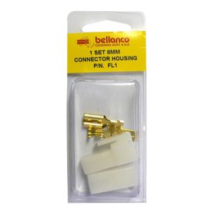 Bellanco Black 8mm Complete Single Circuit Connector Kit 