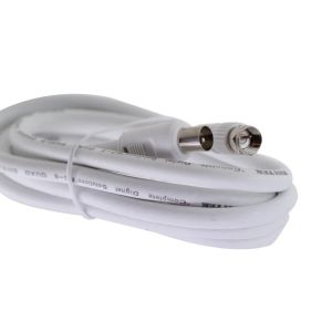 1.8m Pal Male To F Male Quad Shield Fly Lead  