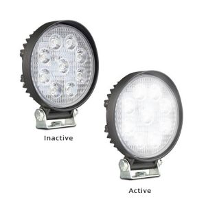 LED 9-32V Round 27W Flood Beam Worklight  