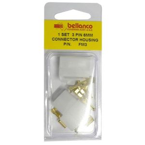 Bellanco 3 Pin Complete Connector Housing Kit (Blister Pack Of 1) 