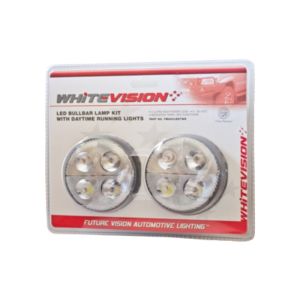 Whitevision 10-30V LED Front Indicator/Park/ Daytime Running Light (Blister Pack Of 2) 