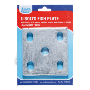 Ark Galvanised Fish Plate To Suit 39-50mm U-Bolt (Blister Pack Of 1) 