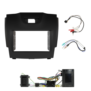 AERPRO BLACK DOUBLE DIN FACIA TO SUIT HOLDEN COLORADO