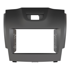 AERPRO DOUBLE DIN GREY FACIA KIT TO SUIT HOLDEN COLORADO, ISUZU D-MAX & MU-X