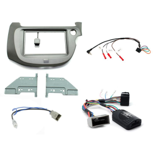 AERPRO DOUBLE DIN GREY INSTALLATION KIT TO SUIT GE HONDA JAZZ