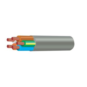 Tycab 250/440V 24/0.20 (0.75mm²) 2 Core + Earth Flex With Grey Outer Sheath (100m Roll) 