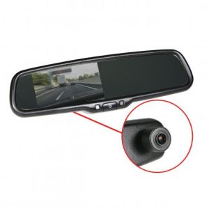 Gator Rear View Mirror With 4.3" Reverse Camera Monitor & In-Built Dash Cam 