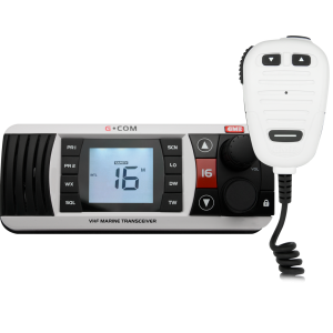 GME VHF MARINE RADIO WITH WHITE HOUSING