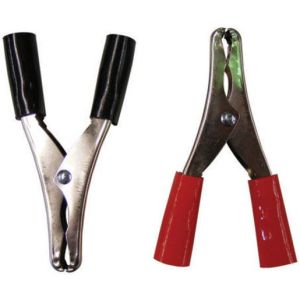 Utilux 25 Amp Battery Clamp Set (1 Red, 1 Black)  