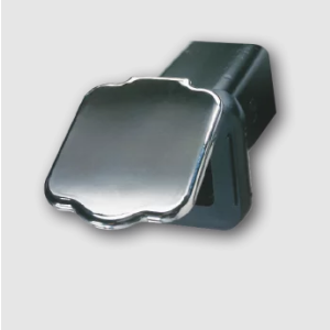 Ark Chrome Permanent Towing Hitch Receiver Cover To Suit 50mm X 50mm Hitches (Blister Pack Of 1)