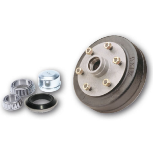 Ark 10" X 2 1/4" Ford Hub/Drum Assembly (Complete With Ford Type Bearings, Seal,Dust Cover, Studs & Nuts)