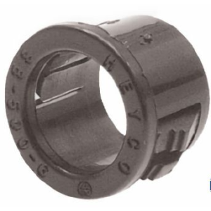 Heyco Black Snap Bush To Suit 1/2" Mounting Hole 5/16" Id (Pack Of 100) 