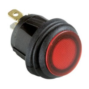 Hella 24V Red LED Illuminated On/Off Compact Rocker Switch