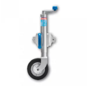 Ark 8" Heavy Duty Jockey Wheel With Steel Rim And Solid Rubber Wheel 
