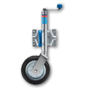 Ark 10" Rubber Jockey Wheel With Locking Swivel U-Bolt Bracket 