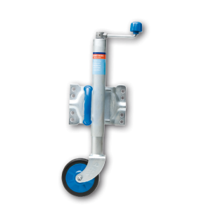Ark 6" Rubber Jockey Wheel With Locking Swivel U-Bolt Bracket