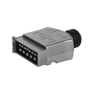 KT 12 Pin Flat Metal Trailer Plug (Blister Pack Of 1) 