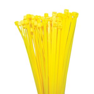KT 200mm X 4.8mm Yellow Cable Tie (Pack Of 100)  