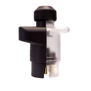 KT Clear 7 Pin Large Round Trailer Plug  