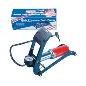 Lion Ultra Heavy Duty Air Foot Pump With Gauge  