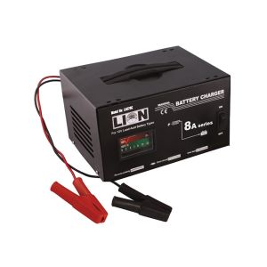 LION 12V 8 AMP MANUAL BATTERY CHARGER