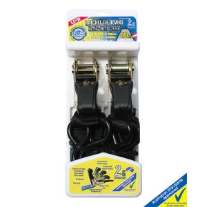 Lion 4.6m X 25mm Ratchet Tie Down (Set Of 2)  