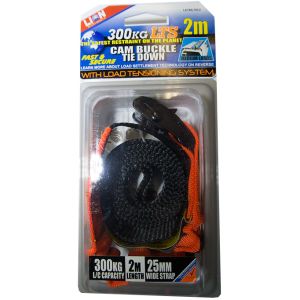 Lion 2m X 25mm Lts Cam Buckle Tie Down  