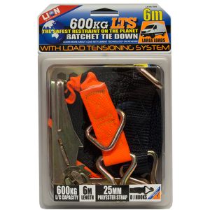 Lion 6m X 25mm Lts Ratchet Tie Down  