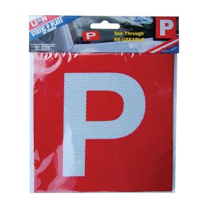Lion 2 Piece Red Static See Through P Plate Set  