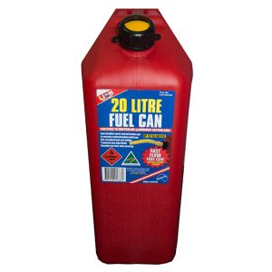 Lion Red 20L Plastic Fuel Container With Flexible Pourer