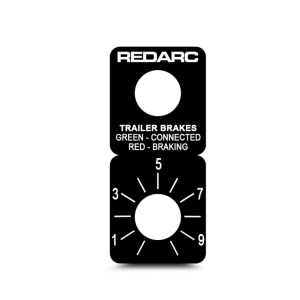 Redarc Replacement Decal For Ebrh Brake Controller  