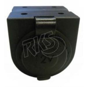 Marine Accessory Socket With Mounting Panel And Cover