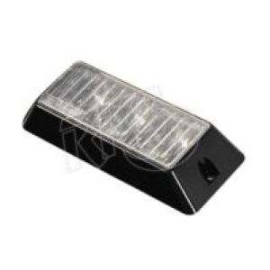 Britax 12-24V 3 LED Amber Warning Light With Black Bezel