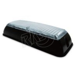 Britax 12-24V 32 LED Amber Warning Light With Black Bezel
