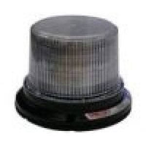 Britax 12-24V Amber LED Multi Flash Pattern Beacon With Clear Lens And Magnetic Base