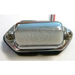 12V LED Number Plate Light With Chrome Housing (65 X 30 X 25mm) (Not Adr App)