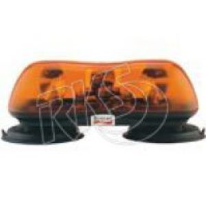 Britax 12V Amber 424 Series Mini Light Bar With Magnetic Base